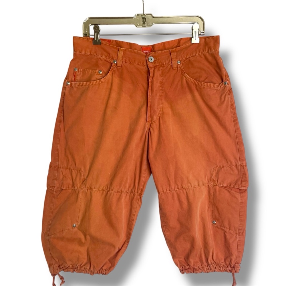 Hugo Boss Cargo Shorts Orange Rust Size 34 Boss Orange Label